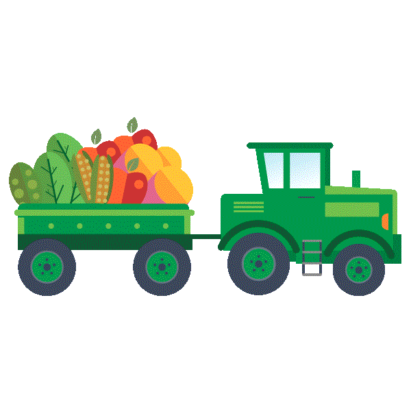 farm tractor Sticker by Pumpkin Organics