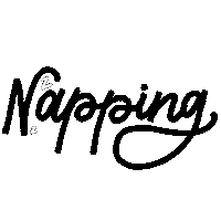 tmjlettering tired sleep chill weekend Sticker