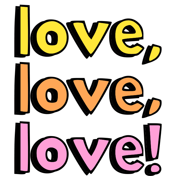 I Love You Valentine Sticker by Martina Martian