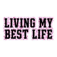 Glitter Living My Best Life Sticker by Victoria's Secret PINK
