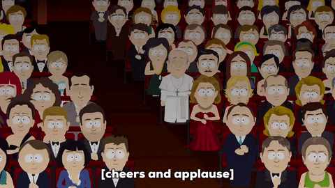 pope francis audience GIF by South Park 