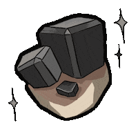 molarink sparkle crystal stone animal crossing Sticker