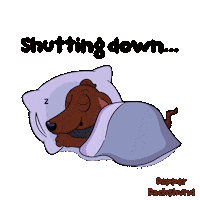 Tired Dog Sticker by VeeFriends