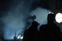 munbaik_cycling water night smoke light GIF