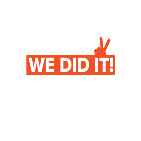 We Did It Sticker by The University of Texas Rio Grande Valley