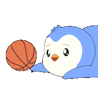 Basketball Chilling Sticker by Pudgy Penguins
