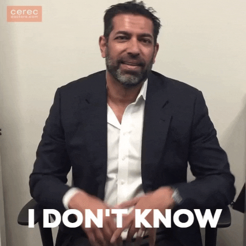 i don't know cerec GIF