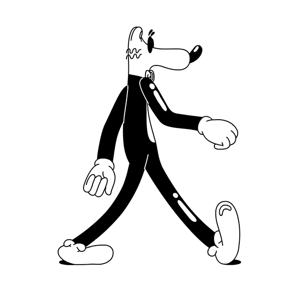 StevenHarringtonStudio giphyupload cartoon walk bounce GIF