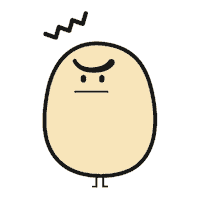 tinygraphy what angry waiting nervous Sticker