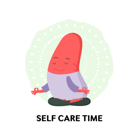 nkfmy peace meditation self care selfcare Sticker