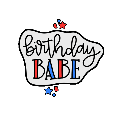 Celebrate Happy Birthday Sticker by Poptimism Art and Lettering
