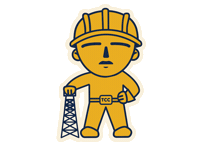 tulsacc college tcc driller tulsacc Sticker