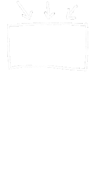 Look Here Arrow Sticker