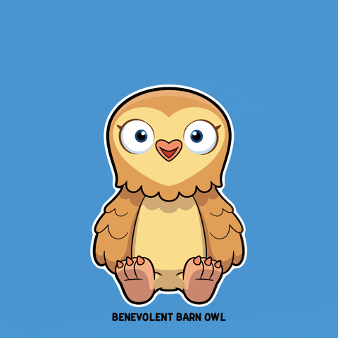 Happy Barn Owl GIF by VeeFriends