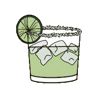 On The Rocks Tequila Sticker by Cha Cha Sips Podcast