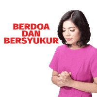 Gratitude Pray Sticker by Merry Riana