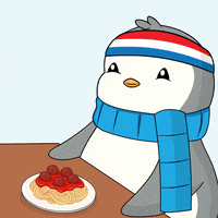 Hungry Bon Appetit GIF by Pudgy Penguins