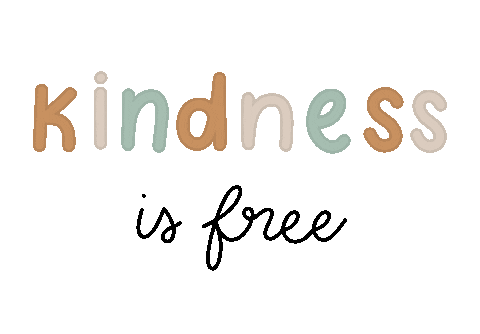Be Kind Art Sticker by bujo and doodles