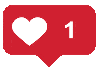Ucanwest love heart instagram like Sticker