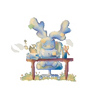DiDA_art dida 上班 加班 忙碌 Sticker