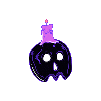 Halloween Skull Sticker by Gelyane