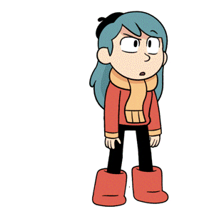 Aniron89 giphyupload blue hair hilda hilda the series Sticker