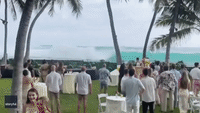 Waves Crash Wedding at Hawaii Coastal Resort