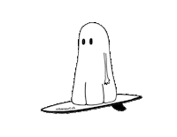 Urbansurfzrh ghost surfing urbansurf urbansurfzrh Sticker