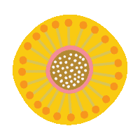 Flower Dots Sticker by Erstwilder
