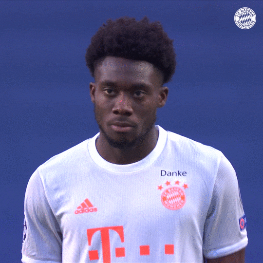 Alphonso Davies GIF by FC Bayern Munich