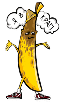 Goljee drunk guy poop banana Sticker