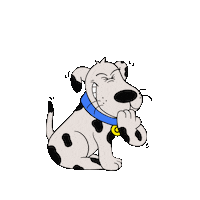 Croquettine dog laugh mdr ahah Sticker