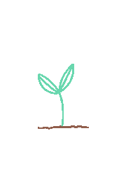 Emsjcreative vegan plants grow gardening Sticker