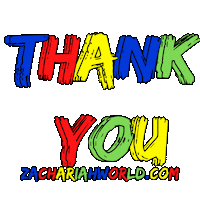 Support Thank You Sticker by Zach's World