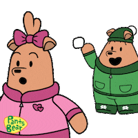 Happy Snow Fight Sticker