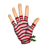 Give Me Five Christmas Sticker by Stickerpacks.design