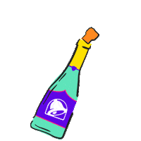 New Years Cheers Sticker by Taco Bell