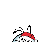 specstexas christmas xmas santa specs Sticker