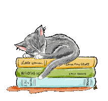Cat Read Sticker