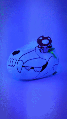 dionne_ong spooky glow skeleton toy GIF