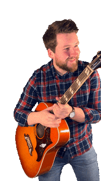 jakobluebke guitar turn turn around guitarist Sticker
