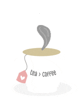 lulygm_ love coffee relax tea Sticker