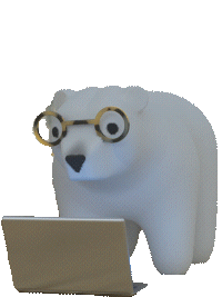 Polar Bear Jump Sticker