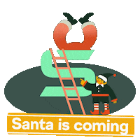 Santa Claus Christmas Sticker by Škoda Global