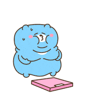 Happy Gain Weight Sticker by Zookiz