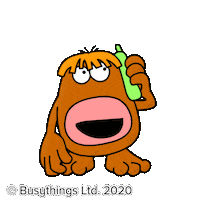 Talking Call Me Sticker by Busythings