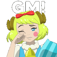 Tired Good Morning Sticker by Isekai Meta