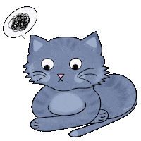 Sad Cat Sticker