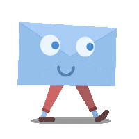 Walking Letter Sticker by leeamerica