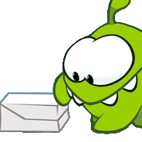 Monster Delivery Sticker by Om Nom
